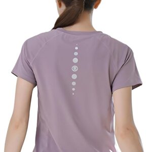 [Moxiep] ヨガウェア トップス 半袖【M / ブラック】ピラティスウェア スポーツTシャツ レディース 吸汗速乾・伸縮・通気性