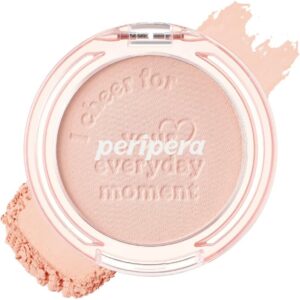 ペリペラ（peripera） ピュア ブラッシュド サンシャイン チーク【シャイコーラル】| 韓国コスメ 微粒子パウダーチーク 4.2g